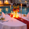 Private poolside candlelight dining experience in Gurgaon