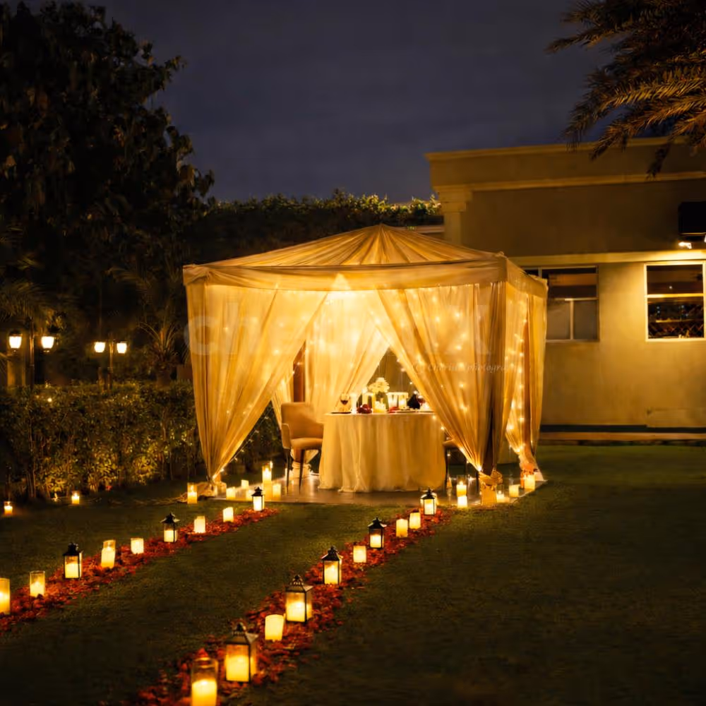Private cabana candlelight dining experience at atrio by CherishX