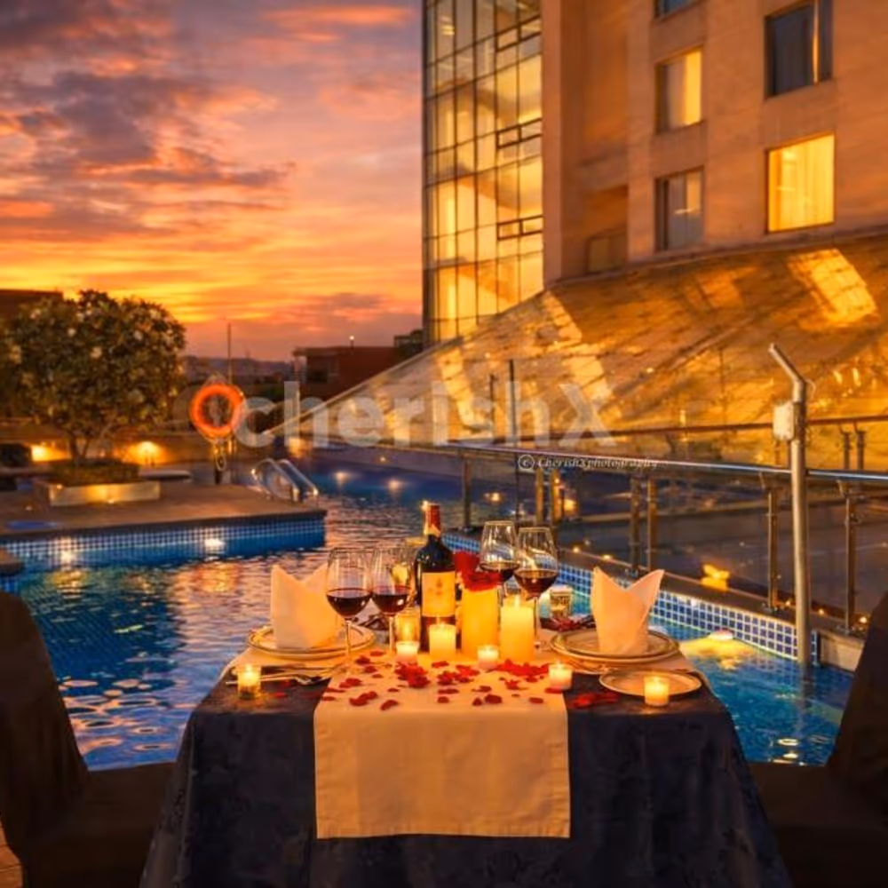 Cake, balloons, candle lights, and more to make your evening special.