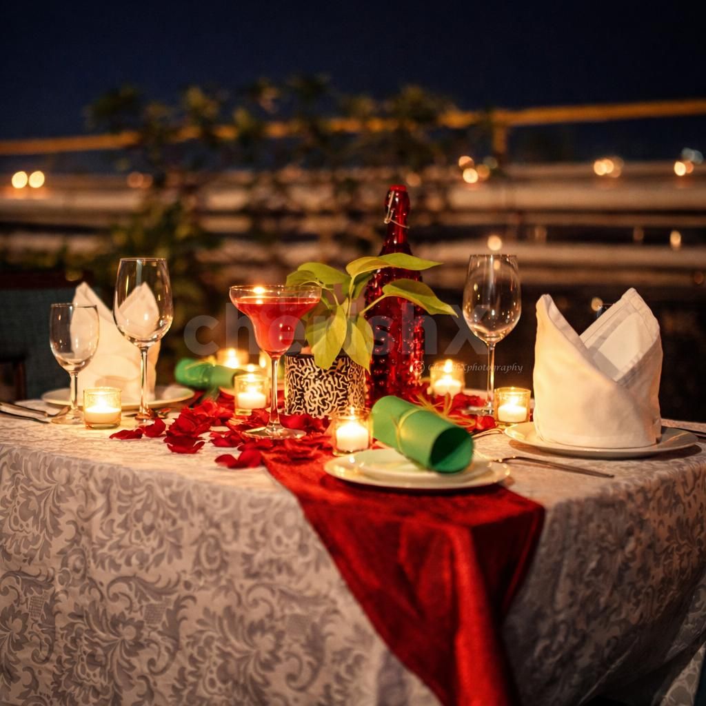 Start your evening with a refreshing welcome mocktail, setting the perfect tone