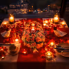 romantic candlelight dining at delhi ncr with beautiful table decor