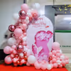 Pink Theme women's day backdrop