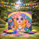 Holi Backdrop With Ceiling Decor — photo 2