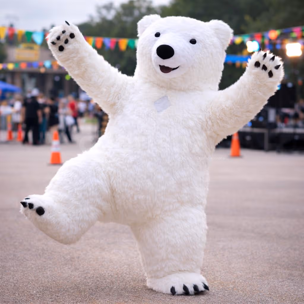 Cute Bear Mascot for Children’s Parties, Photo Booth & Live Shows