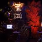 Birthday movie setup with neon lights and stylish party décor.