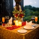 A beautifully decorated table for two, perfect for celebrating love at Radisson Blu Paschim Vihar.