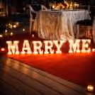 marry me letters for proposal setup