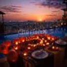 A charming city-view rooftop dinner in Bangalore, perfect for intimate celebrations without spending a fortune.