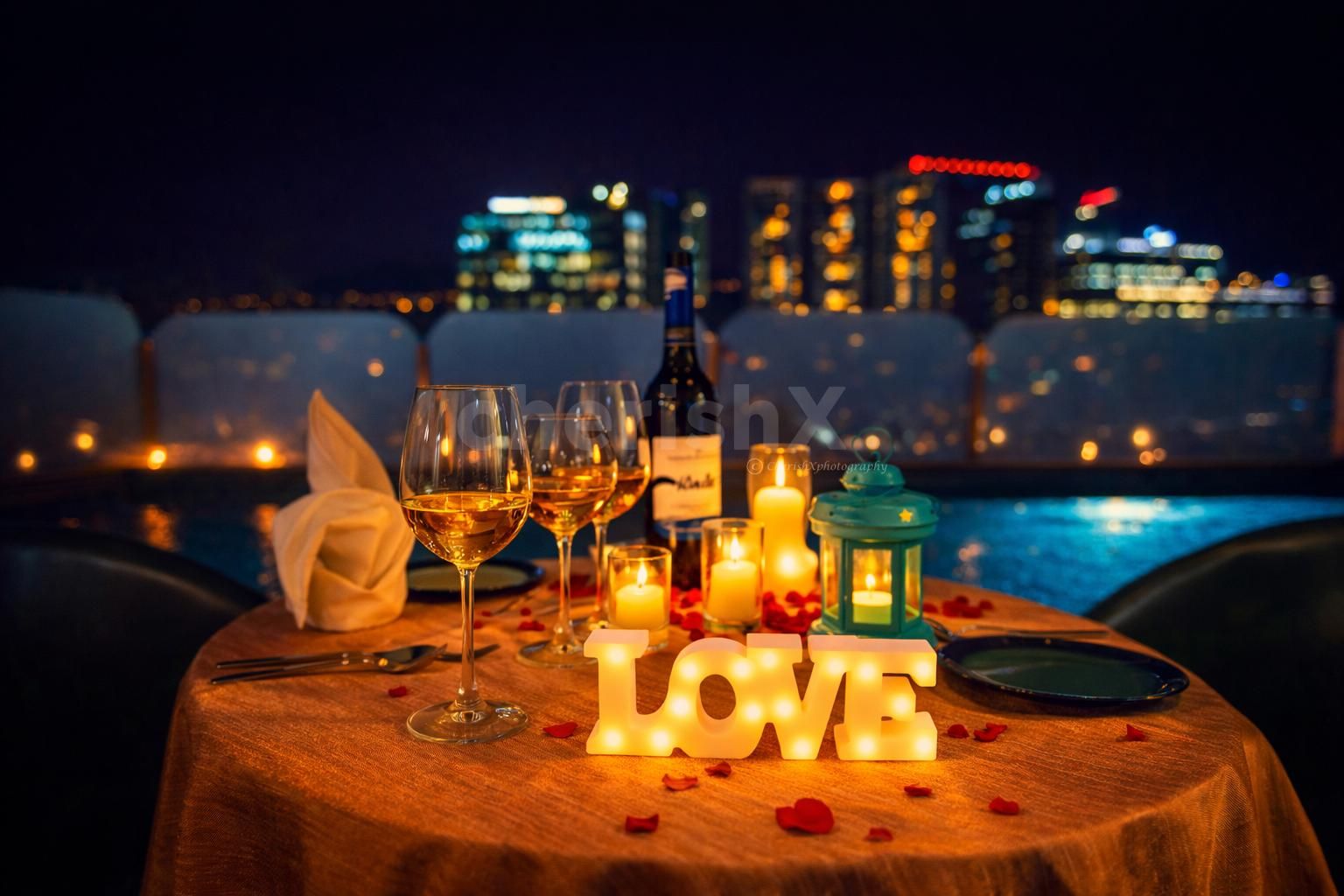 Celebrate love with an elegant poolside candlelight dinner at Country Inn Bangalore.