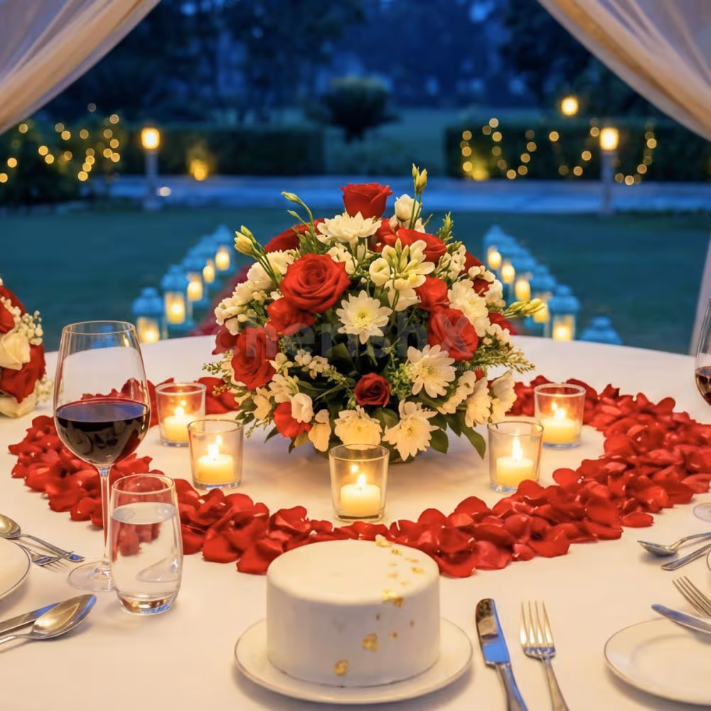 beautiful gazebo for private candlelight dining
