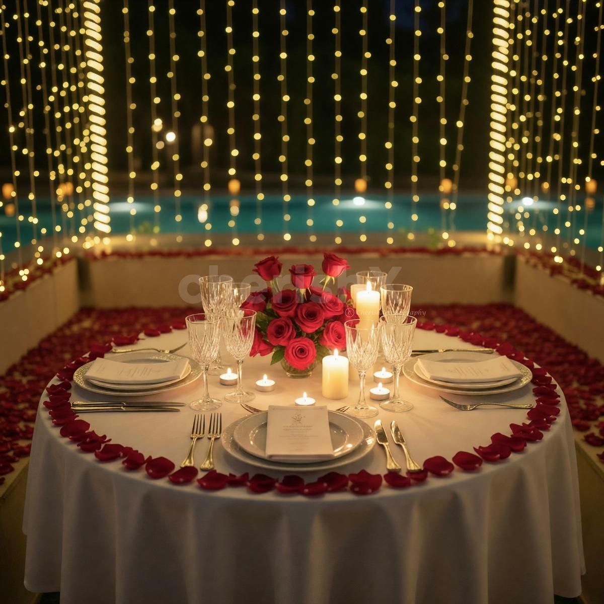 premium decor on table for datenight