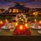 A Couple Enjoying A Peaceful And Private Candlelight Dinner Experience With Romantic Background Music