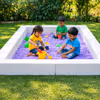 A giant-sized 8x8 kids’ activity area with a kinetic sand can accommodate up to 4-5 kids at a time.