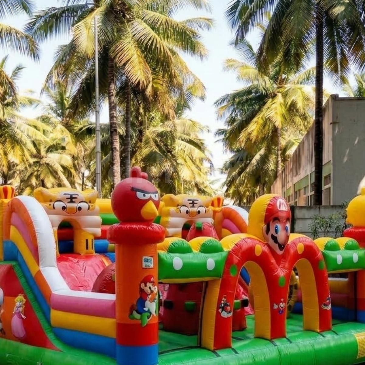 A trained coordinator accompanies the setup to ensure rules are followed during usage.