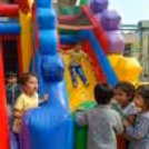 Kids burn energy and interact with friends and fellow players on this inflatable bouncy.