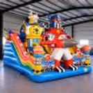 A Fun And Multi-Coloured Robot Theme Kids Activity Area Is An Exciting Kids Party Experience