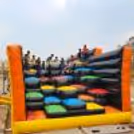 Large Bouncy Structure Designed For Safe Group Play As Fun Activity