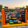 Huge Obstacle Maze Bouncy Setup For Fun Kids' Event And Celebration Party
