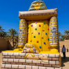 Pyramid Climber Bouncy Setup For Fun Kids' Events And Celebrations On The Inflatable Play Structure