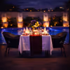 Rooftop Poolside Candlelight Dinner in Bangalore