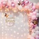 Warm White Fairy Lights Add Glow To The Ramadan Kareem Sunboard Signage In This Decor