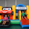 Inflatable Car Race Bouncy Setup For A Fun Kids' Birthday Party