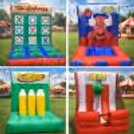 Four-In-One Carnival Combo Setup For A Fun Kids' Birthday Party