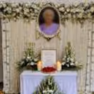Elegant Table Setup With Fresh Flowers And A Message Board Is A Loving Tribute