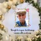 Peaceful Decoration With Flowers And Customized Tribute Banner