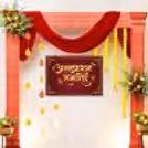 White Flood Lights, Lotus Mdf, And Flower Bouquets Ensure The Decor Has Every Possible Natural Element.