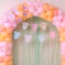 Paper Butterflies And Baby Cutouts Enhance The Cute Baby Shower Theme