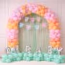 Silver Oh Baby Foil Balloons Add A Stylish Highlight To The Baby Shower Decor.