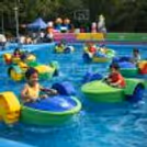 The Massive Size Of The Inflatable Pool And The Mini Boats Ensures Complete Fun For Kids Under 9 Years Old.