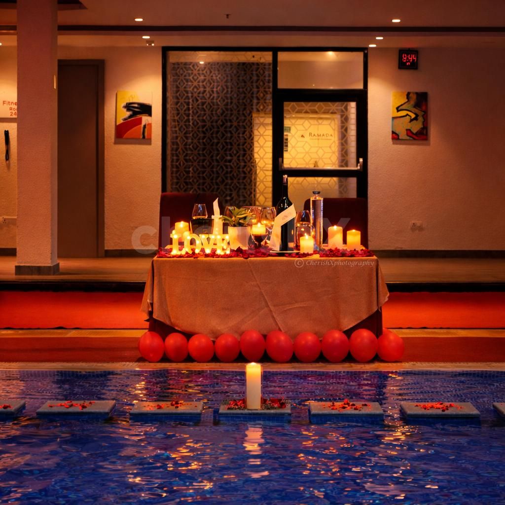 CherishX crafts a picture-perfect candlelight dinner by the pool at Ramada Yelahanka Bangalore