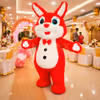 A Live Red Bunny Character Adds A Touch Of Whimsy To Any Event, Interacting With Children And Greeting Guests.