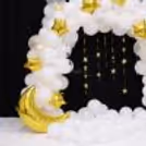 Beautiful Gold-Glittered Stars Add A Lovely Sparkle To The Half-Birthday Celebration.