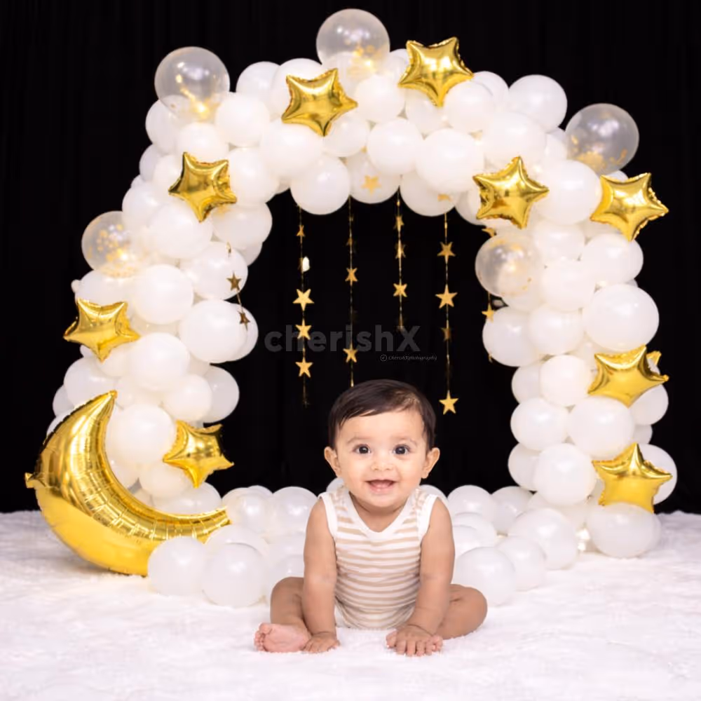 Lovely Half-Birthday Decoration Perfect For Capturing Adorable Baby Photos