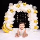 Lovely Half-Birthday Decoration Perfect For Capturing Adorable Baby Photos