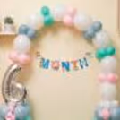 “Month” Paper Bunting Emphasizes The Adorable Half-Birthday Theme.