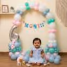 Silver Digit Foil Balloons Add Extra Sparkle To Your 6-Month Celebration.