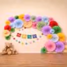 Celebrate six months of special memories with a beautifully decorated celebration corner.