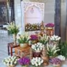 Fresh-Flower Entrance Decorations Enhance The Auspiciousness Of The Griha Pravesh Ritual.