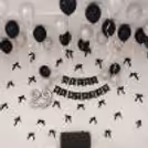 Black and white celebration vibe