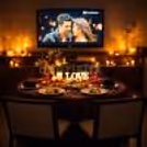 A Private Movie Room With A Candlelight Dinner Setup Makes Every Moment Feel Flimsy.
