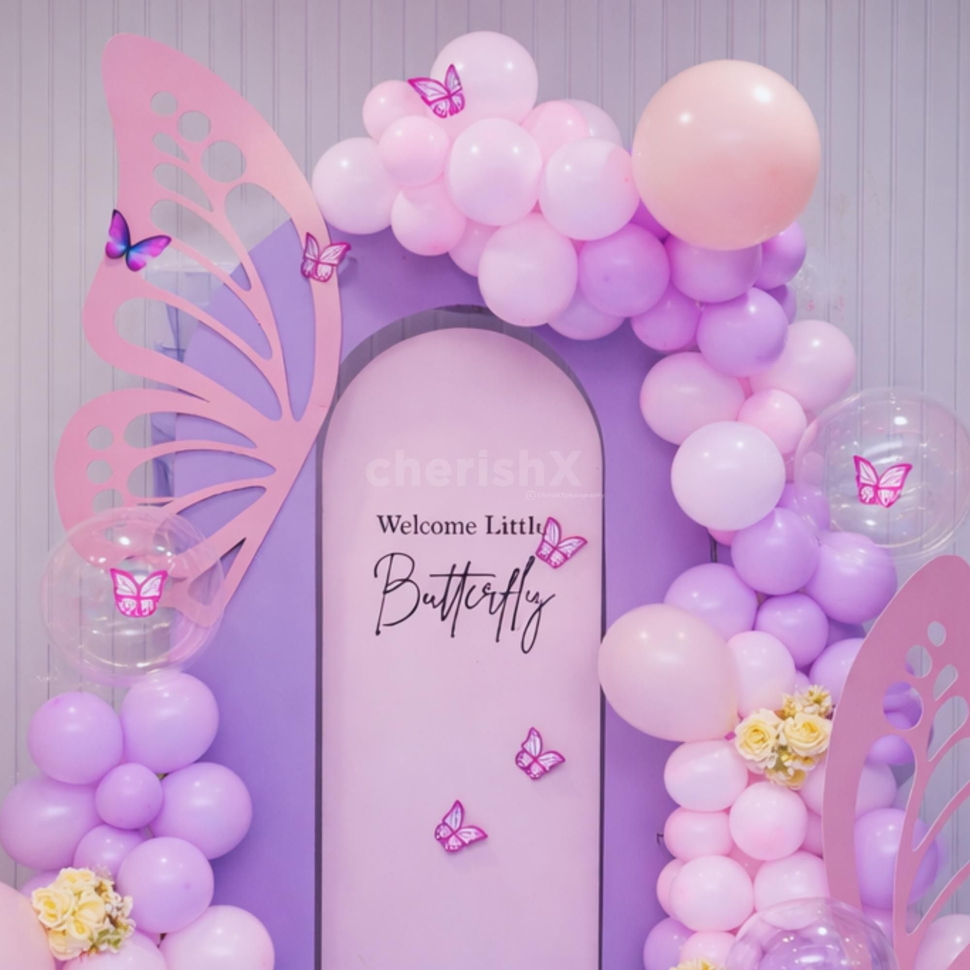 Our decorations showcase the perfect blend of purple and pink hues.