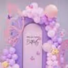 Our decorations showcase the perfect blend of purple and pink hues.