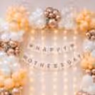 The Happy Mother’s Day Bunting Loudly Conveys Heartfelt Joy On The Special Day.
