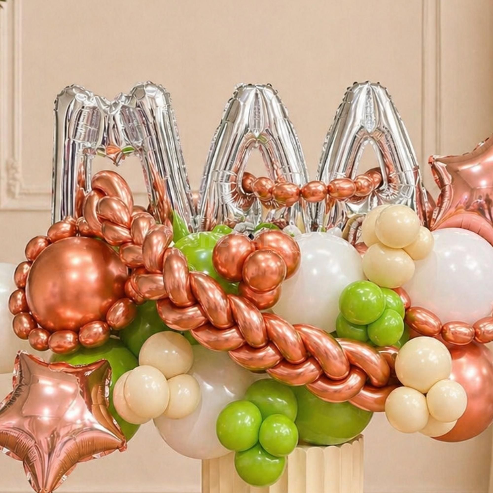 Pastel Balloons Arranged Organically Look Eye-Catching And Heart-Warming