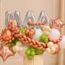 Rose Gold Star Foil Balloons And Twisted Rose Gold Bt Balloons Complement The Pastel Ones.