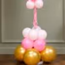 Mother's Day Balloon Standee In Gorgeous Pink, White, And Golden Chrome Tones Is Attention Grabbing Gift